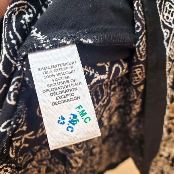 LOFT Black Swing Top with Tassels size XL. I've cut the tassels off the straps😊 - Picture 6 of 8